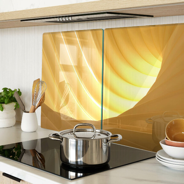 Schneidebrett Goldene Wellen und Fenster