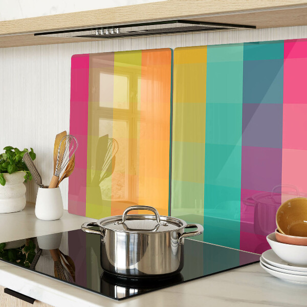 Schneidebrett Farbenfrohe Geometrie mit Farbverlauf