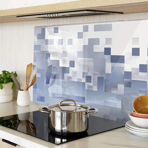 Schneidebrett Geometrische Muster in Blautönen