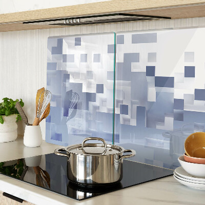 Schneidebrett Geometrische Muster in Blautönen