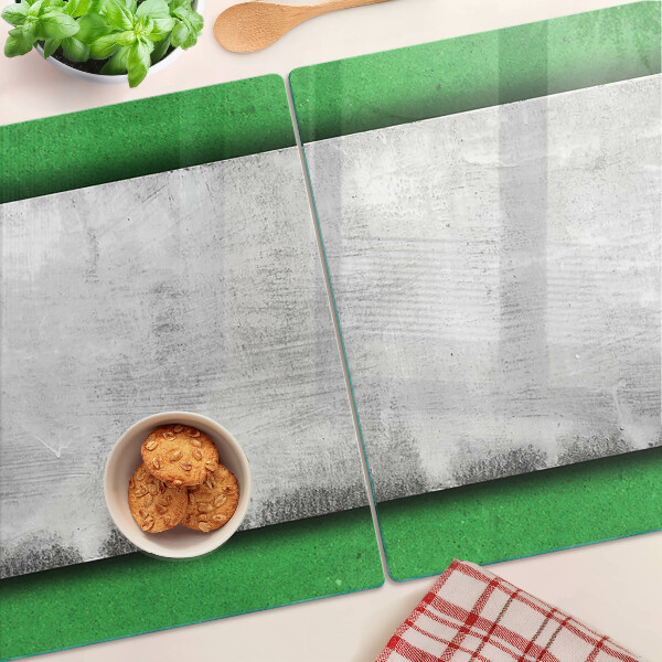 Glas schneidebrett Grüne und graue Linien