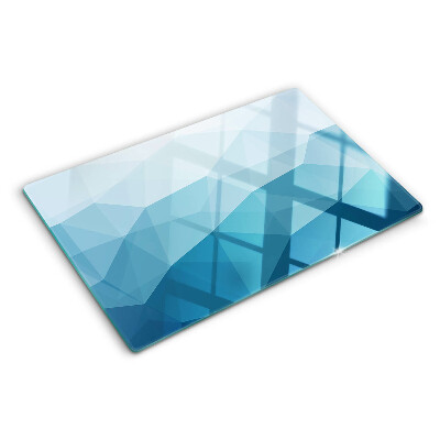 Schneidebrett Blauer Dreiecksverlauf