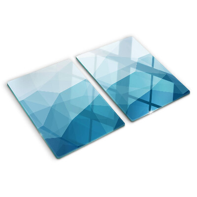 Schneidebrett Blauer Dreiecksverlauf