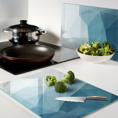 Schneidebrett Blauer Dreiecksverlauf