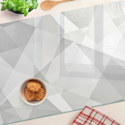 Schneidebrett Geometrie in Grautönen