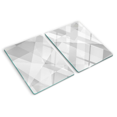 Schneidebrett Geometrie in Grautönen