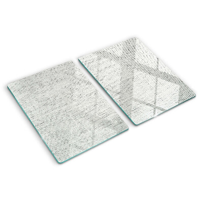 Schneidebrett Glas mit strukturiertem Muster in Grautönen