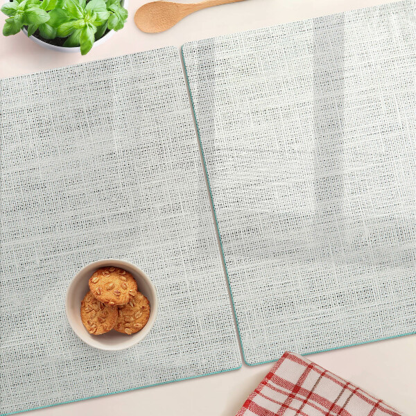 Schneidebrett Glas mit strukturiertem Muster in Grautönen