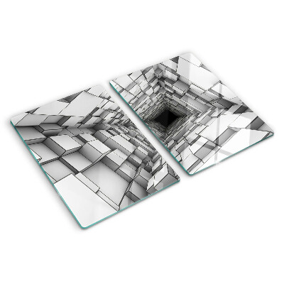 Schneidebrett glas 3D-Würfellabyrinth