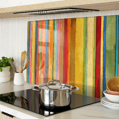 Schneidebrett glas Bunte abstrakte Streifen