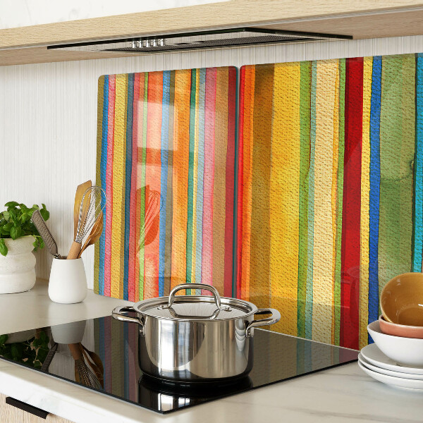 Schneidebrett glas Bunte abstrakte Streifen