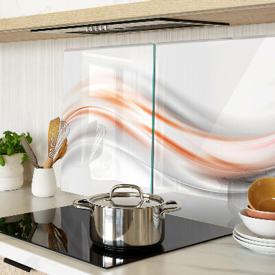 Schneidebrett Wellen in Orange- und Grautönen