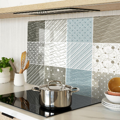 Glas schneidebrett Geometrische Muster und Linien