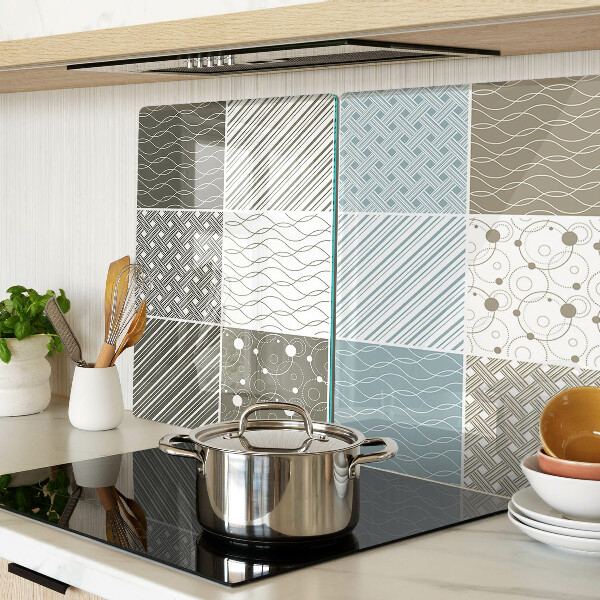 Glas schneidebrett Geometrische Muster und Linien