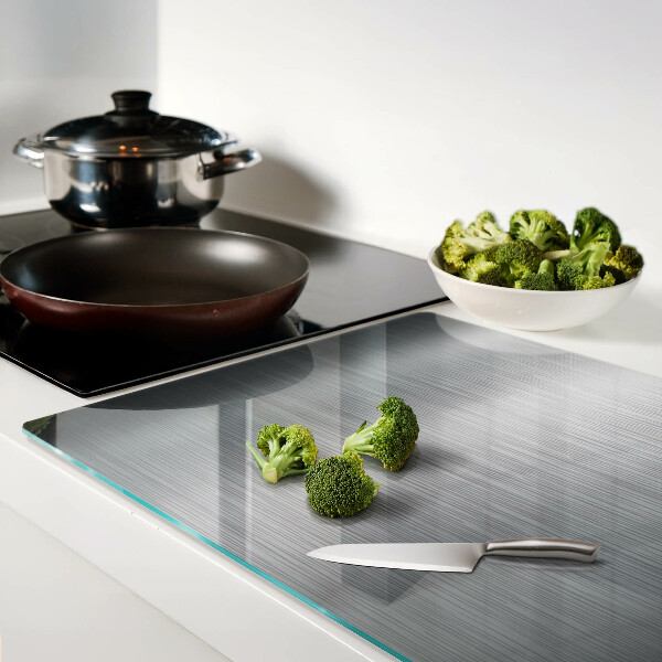 Schneidebrett Metallischer Effekt in gebürstetem Stahl