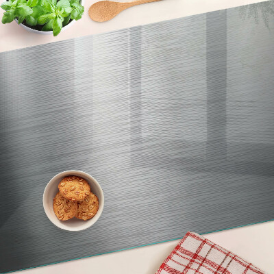 Schneidebrett mit metallischem Effekt in gebürstetem Stahl