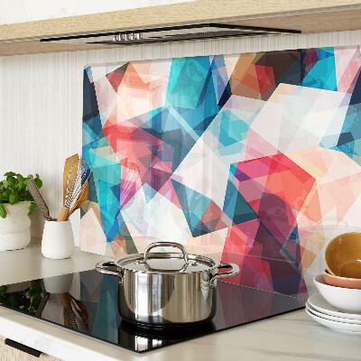 Schneidebrett mit abstrakten geometrischen Mustern in Pastellfarben