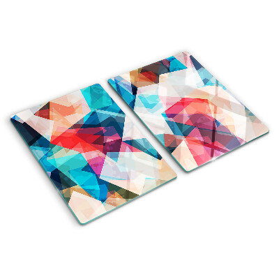 Schneidebrett Abstrakte Geometrien in Pastellfarben