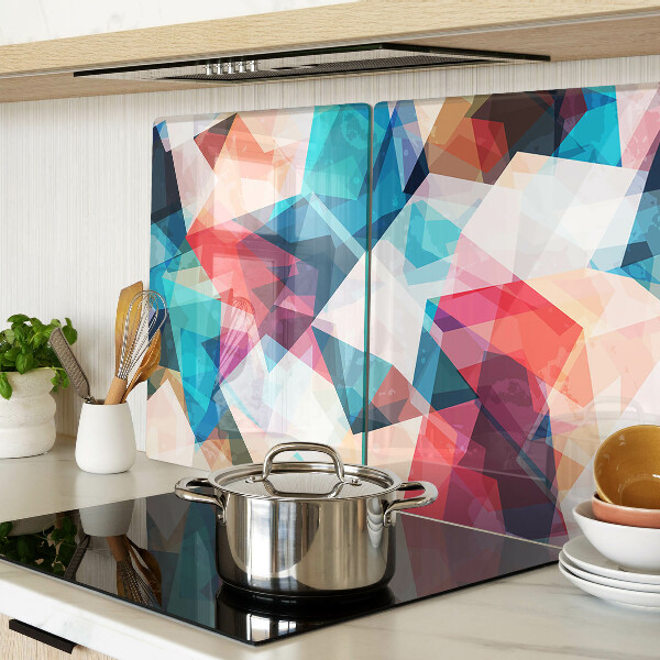 Schneidebrett Abstrakte Geometrien in Pastellfarben