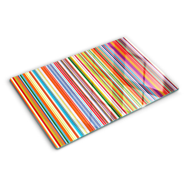 Schneidebrett Bunte Streifen