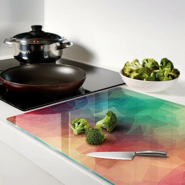 Glas schneidebrett Abstraktes geometrisches Muster