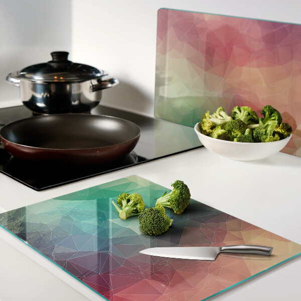 Glas schneidebrett Abstraktes geometrisches Muster