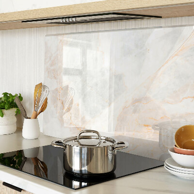 Schneidebrett Glas mit Marmormuster und goldenen Adern