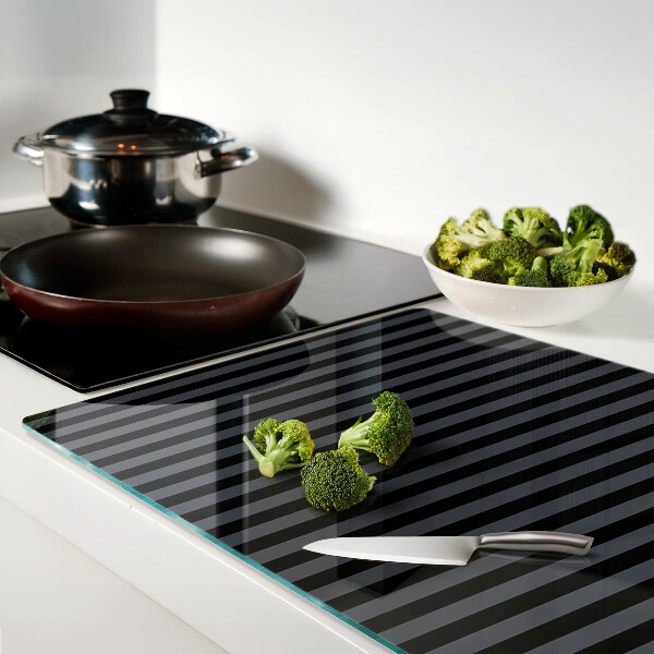 Schneidebrett Vertikale Streifen in Grautönen