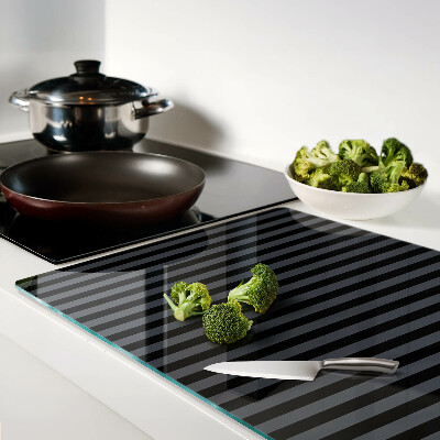 Schneidebrett Vertikale Streifen in Grautönen