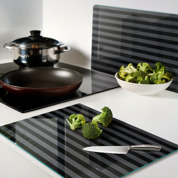 Schneidebrett Vertikale Streifen in Grautönen