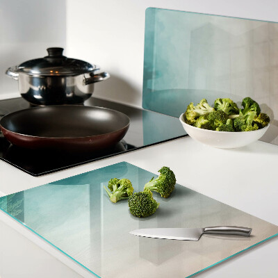 Schneidebrett Blauer und oranger Farbverlauf