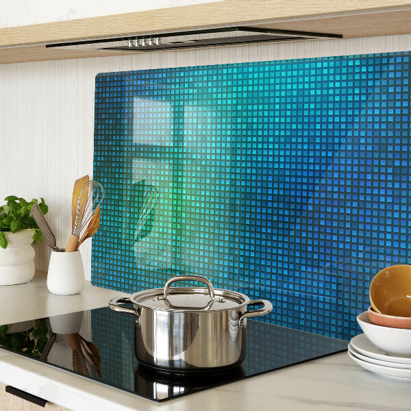 Glas schneidebrett Farbverlauf in Blautönen