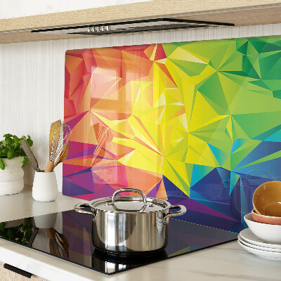 Glas schneidebrett Farbenfrohe Geometrie