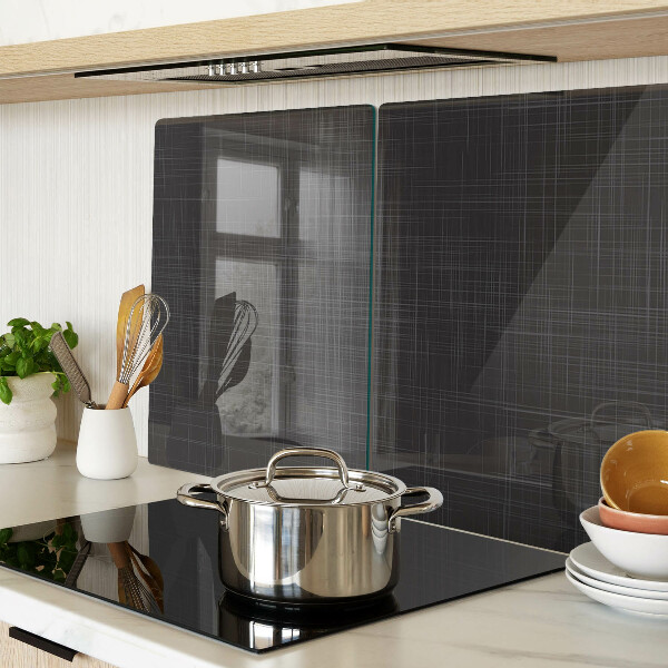 Glas-Schneidebrett mit geometrischem Linien- und Schattendesign