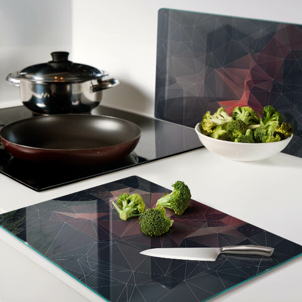 Schneidebrett Abstrakte Geometrie in Rottönen