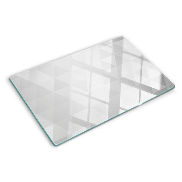 Schneidebrett glas Geometrische Muster in Grautönen