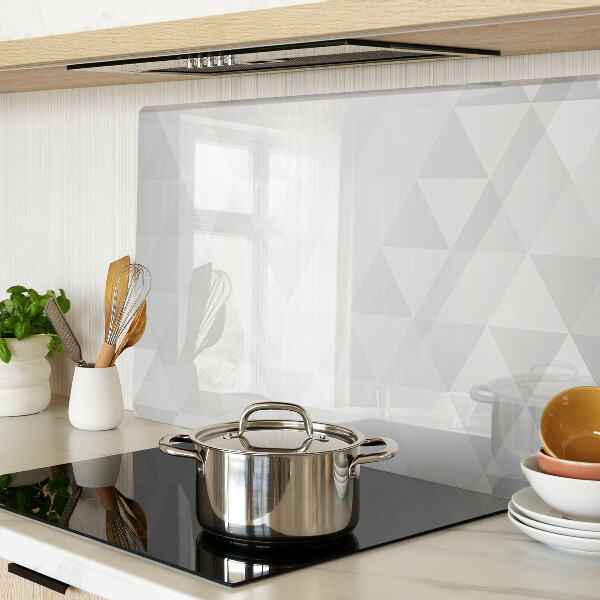 Schneidebrett glas Geometrische Muster in Grautönen