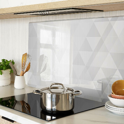 Schneidebrett glas Geometrische Muster in Grautönen