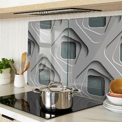 Schneidebrett Geometrische Muster in Grautönen