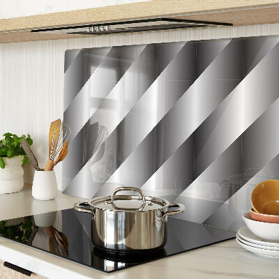 Schneidebrett glas Geometrische Muster in Grautönen