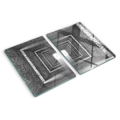Schneidebrett mit Motiv „Die Illusion von Tiefe in der Architektur”