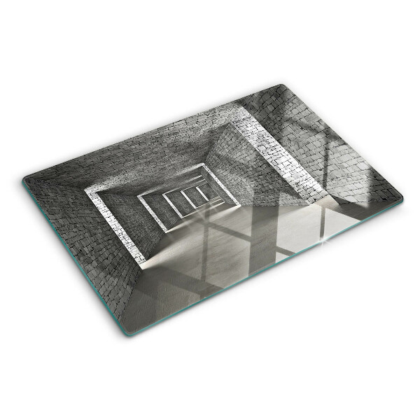 Glas-Schneidebrett mit Motiv 