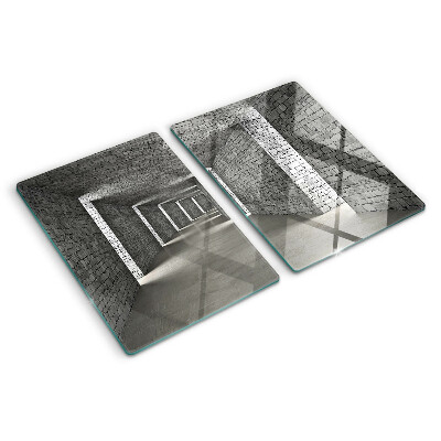 Glas-Schneidebrett mit Motiv 