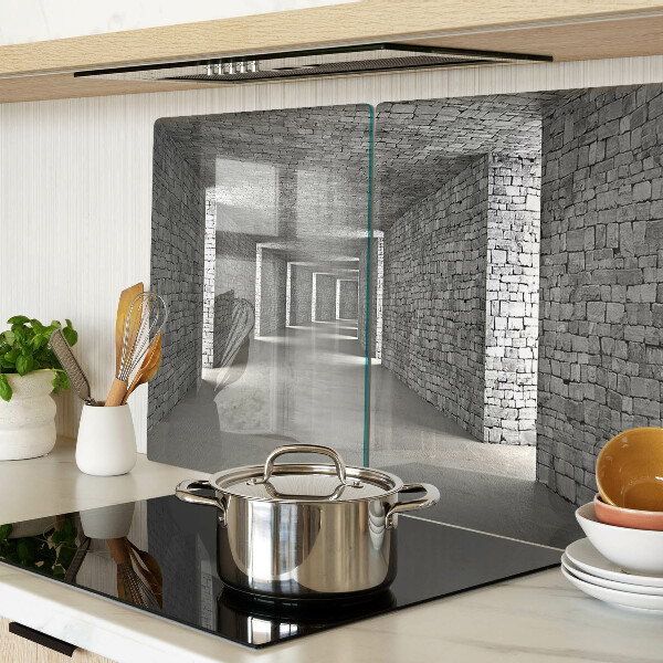 Glas-Schneidebrett mit Motiv 