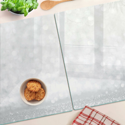 Schneidebrett mit Funkel-Effekt und Bokeh-Optik