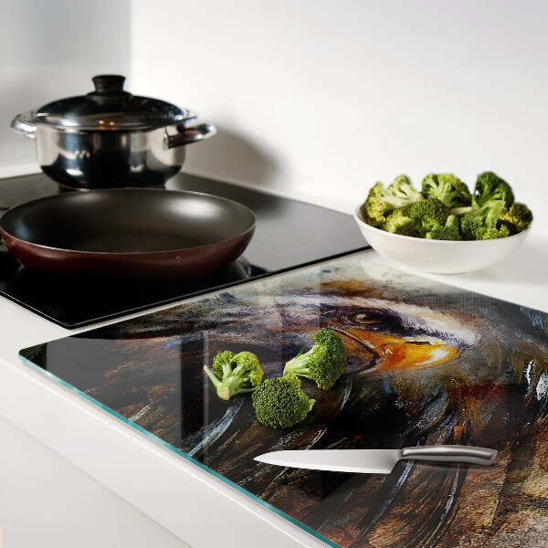 Glas schneidebrett Adler in Bewegung