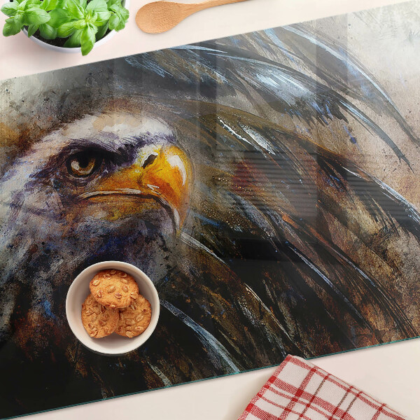 Glas schneidebrett Adler in Bewegung