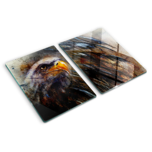 Glas schneidebrett Adler in Bewegung