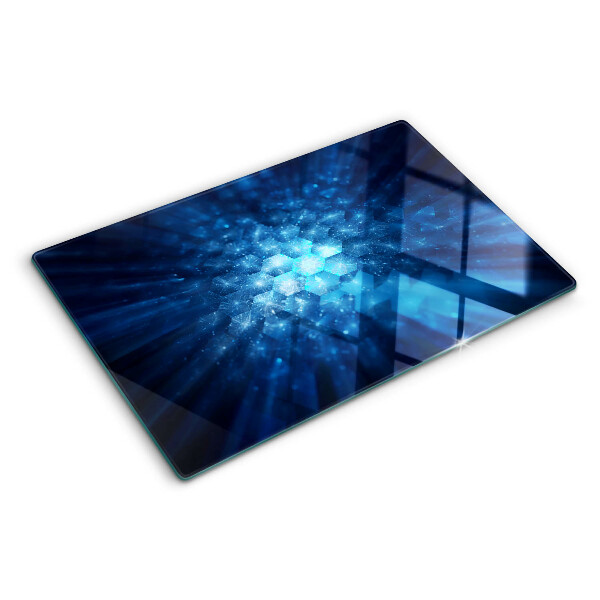 Schneidebrett mit blauem Lichtstreifen