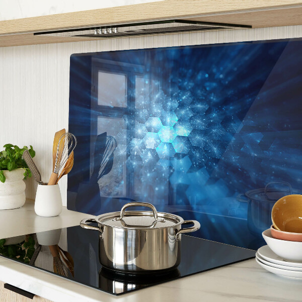 Schneidebrett Blaue Lichtstrahlen